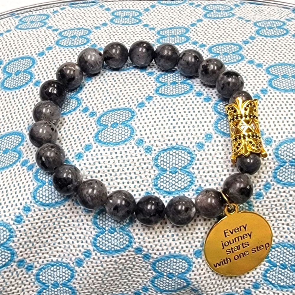 Black Labradorite Gemstone Bracelet